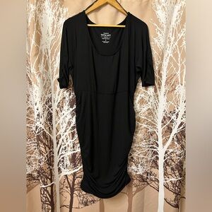 Torrid Elegant Black 3/4 Sleeve Bodycon Dress - Size 1